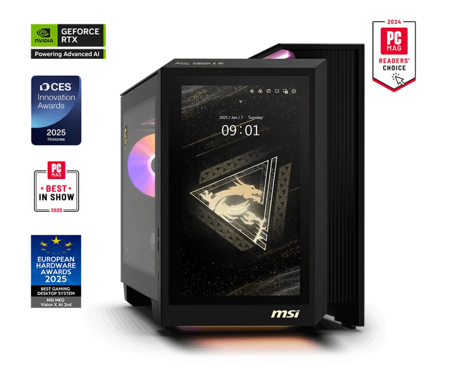 PC para juegos MSI MEG Vision X 2da generación (modelo MEG Vision X AI 2-082AU) Foto 1 de 1