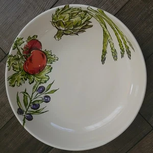 Farmers Market Gemüse 12" Servierschale Steinzeug Signatur - Bild 1 von 5