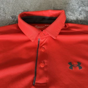 Under Armour Loose Herren Large hellorange Golf Poloshirt Performance - Bild 1 von 8