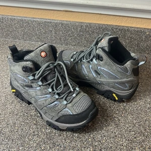Merrell Granitgrau Leder/Netz Wanderstiefeletten Damengröße 7 Schnürschuhe - Bild 1 von 11