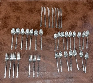 EKCO Eterna MARY ELLEN Stainless Flatware 37 Pieces Japan - Picture 1 of 12