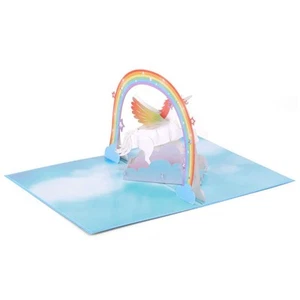 Greeting Card Papercraft Unicorn - Picture 1 of 7