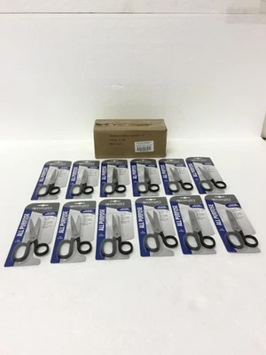 BOX OF 12 NEW SEALED Westcott 6" Shears Straight Scissors 6", 2.75" Cut, FREESHP - Image 1 of 4