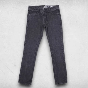 Volcom Vorta Jeans Mens 31 Black Slim Straight Streetwear Skater Contemporary - Picture 1 of 13