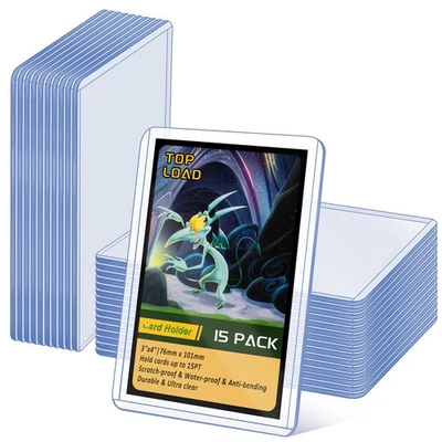 MAILETO Trading Card Sleeves Hard Plastic Clear Case Holder Baseball Card Toploader