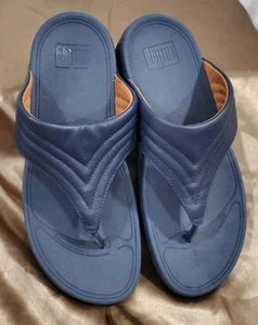 Sandali infradito FitFlop donna Lulu punta in pelle taglia 8 usati in ottime condizioni - Foto 1 di 5