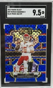 2023 Panini Select Concourse Blue Prizm /199 Patrick Mahomes II #49 SGC 9.5 - Picture 1 of 2