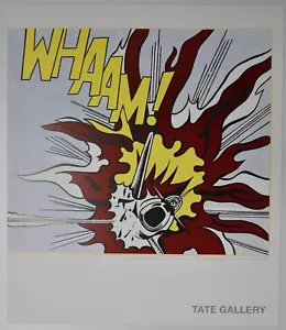 ROY LICHTENSTEIN Tate Gallery WHAAM! 1963 PANEL 2 ART litho poster 1996VERY RARE - Picture 1 of 11