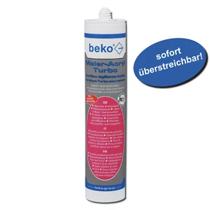 Beko Maler-Acryl TURBO weiß 310ml - SOFORT überstreichbar! Dichtstoff Fugendicht - Bild 1 von 6