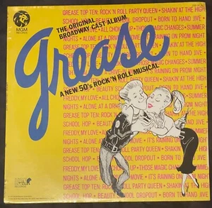 sealed GREASE Original Broadway Cast LP 1972 MGM 1SE-34 0C - Picture 1 of 2