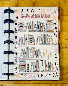 Estantería Libros de la Biblia Tablero Inserto 4 usos con Mini Planificador Feliz- - Imagen 1 de 3
