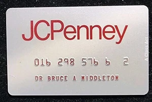 Vintage JC Penney Kaufhaus Kreditkarte UNGÜLTIG. Unser T7350 - Bild 1 von 4