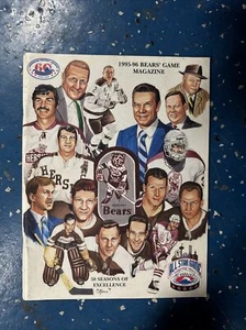 AHL Hershey Bears Vintage 1995-96 58th Team Logo Hockey Program - Picture 1 of 7