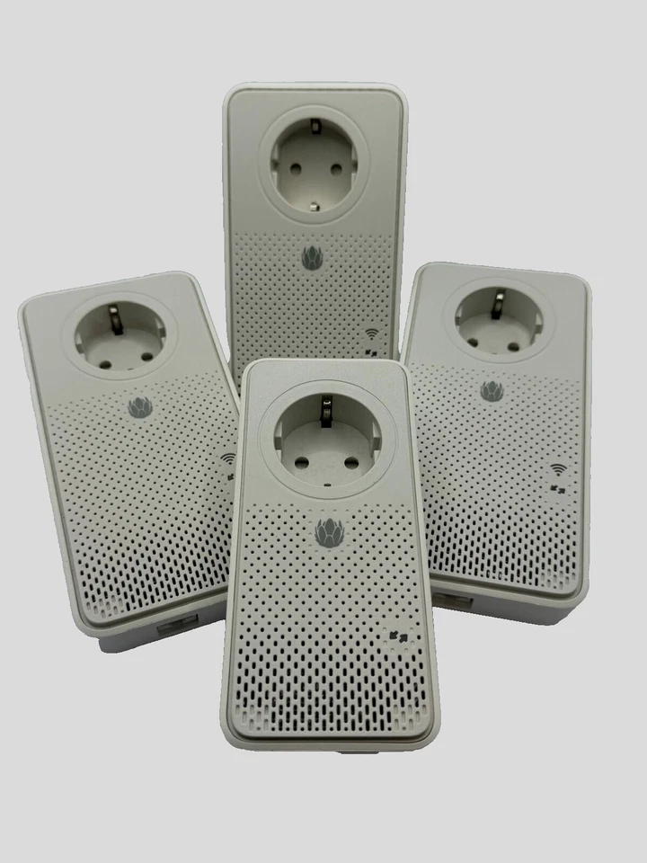 Powerline Starter 4Set KIT PLC 1.000 MBit/s LAN 3x 1.200 MBit/s D-LAN WIFI WLAN - Bild 1 von 1