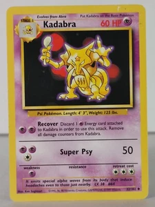 Kadabra - Conjunto Base - 32/102 - Individuales - Juego de cartas coleccionables Pokémon - Poco común - Imagen 1 de 6