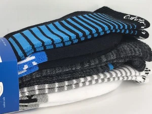 Men's CALVIN KLEIN BOLD Patterns 64% COTTON Crew Socks - 3 Pack - $30 MSRP - Picture 1 of 12