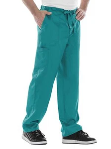Pantalón Exfoliante Cherokee Para Hombre Luxe Fly Front Cordón, Verde Azulado, Pequeño - Imagen 1 de 5