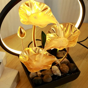 Tabletop Water Fountain USB Powered Tabletop Fountain with Natural Rocks KovGW - Picture 1 of 12