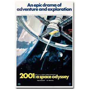 Póster de película Space Odyssey 2001 (1968) vintage arte lienzo HD impreso decoración - Imagen 1 de 5
