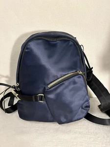 TUMI Devoe Sterling Modern Lightweight Travel Backpack Navy Blue NEW satin Shine - Picture 1 of 16