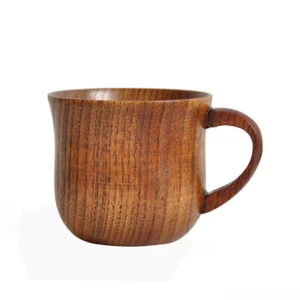 130ML Natural Wooden Wood Cup Coffee Tea Beer Juice Milk Water Mug Handmade Cup - Picture 1 of 7