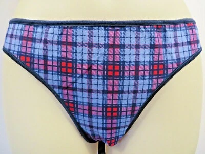 Bragas calzoncillos a cuadros azules camioneta hechas en EE. UU. de colección de los años 90 ropa interior M Foto 1 de 4