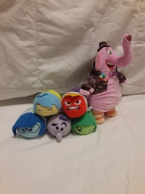 Disney Pixar`s Inside Out Tsum Tsum Lot +  Bing Bong 8" Pink Elephant Plush  - Image 1 of 4