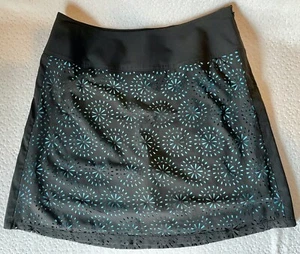 Falda corta Krimson Klover con pantalones cortos corte láser geométrico negro azul talla M - Imagen 1 de 13