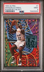 1994 ULTRA Shaquille O'neal POWER IN THE KEY PSA 9! 90s INSERT SP