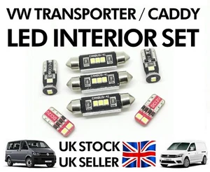 Fits VW Caddy T5 T6 Transporter Caravelle 6000k White LED interior light kit - Picture 1 of 23