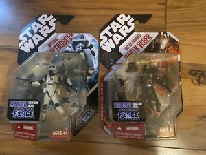 Hasbro Star Wars The Force Unleashed Lot - Battle-Damaged Darth Vader & Trooper - Bild 1 von 9