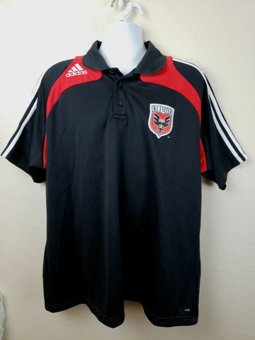 Adidas DC United Men's Polo Shirt Black Size: XL - Free Shipping(us) Cover