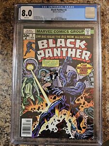 Black Panther #2 CGC 8.0 1977 Marvel Comics Bronze Age Jack Kirby Cover & Art