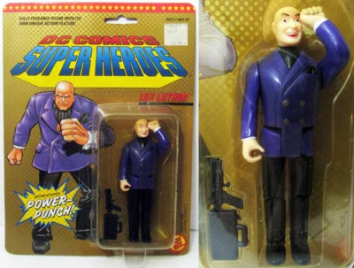 1989 TOYBIZ DC КОМИКСЫ СУПЕРГЕРОИ LEX LUTHOR ПИТАНИЯ УДАР ФИГУРКА ЗАПЕЧАТАННЫЙ - Изображение 1 из 4