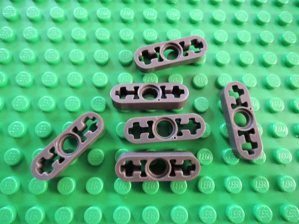Lego 6 x Technic Liftarm flach 1x3 6632 neu dunkelgrau - Bild 1 von 1