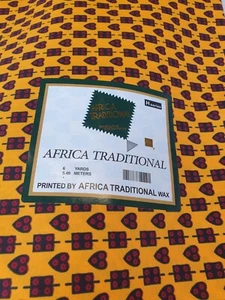 African traditional printed by African traditional wax 6yards 45inch cm120.