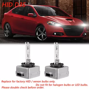 For Dodge Dart 2013 2014 2015 2016 2X D3S HID Xenon Headlight Bulb High Low Beam - Picture 1 of 11