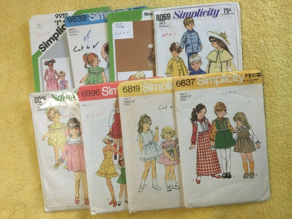 Simplicity Patterns ~ CUT PATTERNS ~ All Size 3 * ~ * ~ * ~ * ~ *  Listing 5791 - Image 1 of 1