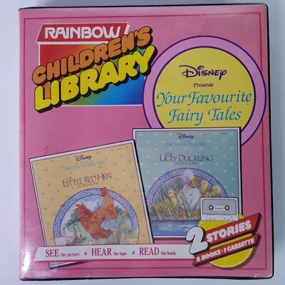 Disney Fairytale Cassette 2 Song Story Pack Little Red Hen Ugly Duckling Rainbow - Image 1 of 4