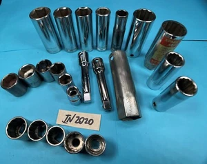Socket Set 23pc 3/8" Drive Craftsman-Proto-Allen-Wright-Sri Lanka-Taiwan IN2020 - Picture 1 of 10