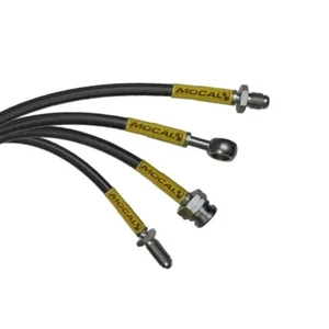 MOCAL FIAT PUNTO GT TURBO ALL MK1 INC CABRIO BRAIDED BRAKE LINES HOSES PIPES KIT - Picture 1 of 4