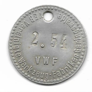 Wertmarke/Kleidermarke VEB Werkzeugfabrik Geringswalde VWF Original DDR - Bild 1 von 1