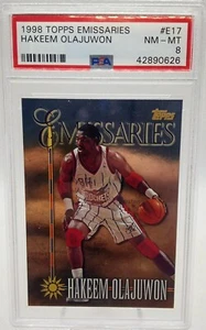 Topps Emissaries 1998-99 Hakeem Olajuwon #E17 PSA 8 - Imagen 1 de 2
