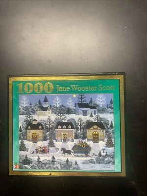 Rompecabezas Jane Wooster Scott “Holiday Sleigh Ride” 1000 piezas 2003 nuevo envío rápido Foto 1 de 2