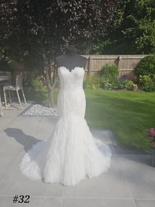 Fishtail / Mermaid wedding Bridal dress size 10 Ex Sample Sale Reduced  - Picture 1 of 8