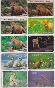 LOT de 20 télécartes JAPON - ANIMAL RENARD - HOKKAIDO FOX - JAPAN phonecards - Foto 1 di 2