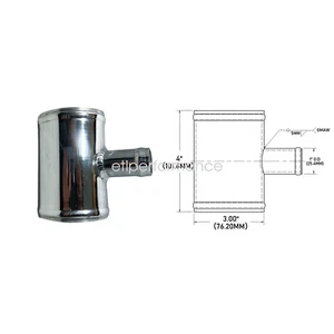 3.00" Tube Diameter 1" Sub Tube Diameter T-Joiner intercooler tubing piping New - Picture 1 of 7
