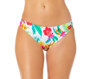 Salt + Cove Juniors' Hibiscus Print Hipster Bikini Bottoms Multi Size S 2046 - Picture 1 of 2