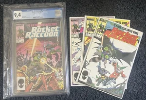 ROCKET RACCOON #1-4 FULL RUN NM- & CGC 9.4 WHITE PAGES - Photo 1/6