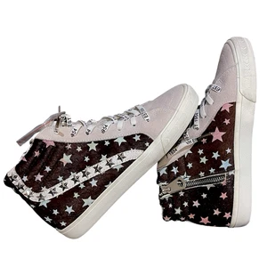 De colección. Tenis Havana 1954 Top Alto Magdalena Gamuza Pelo de becerro Multi Estrellas Talla 8.5 - Imagen 1 de 19